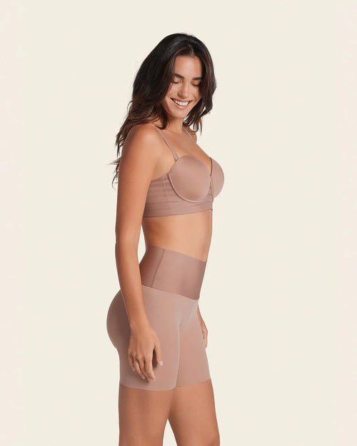 Stay-In-Place Seamless Shaper Short