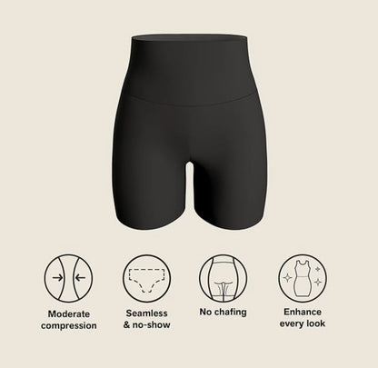 Stay-In-Place Seamless Shaper Short